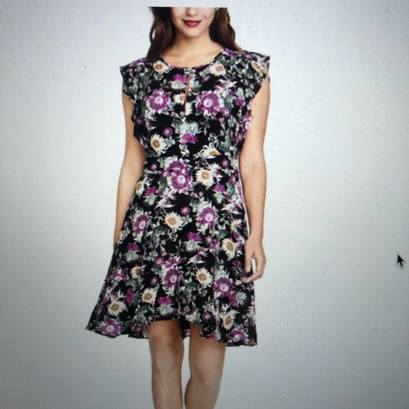 Rachel Roy Floral Print Dress 14 - Picture 1 of 4